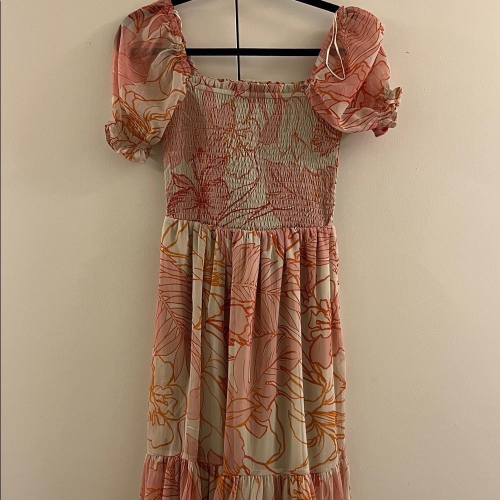 Floral Puff Sleeve Dress